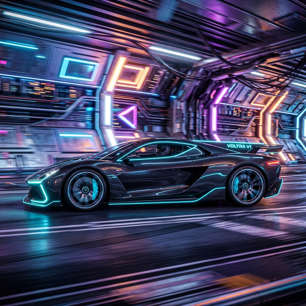 Voltra V1 side wind-tunnel silhouette speed streak profile